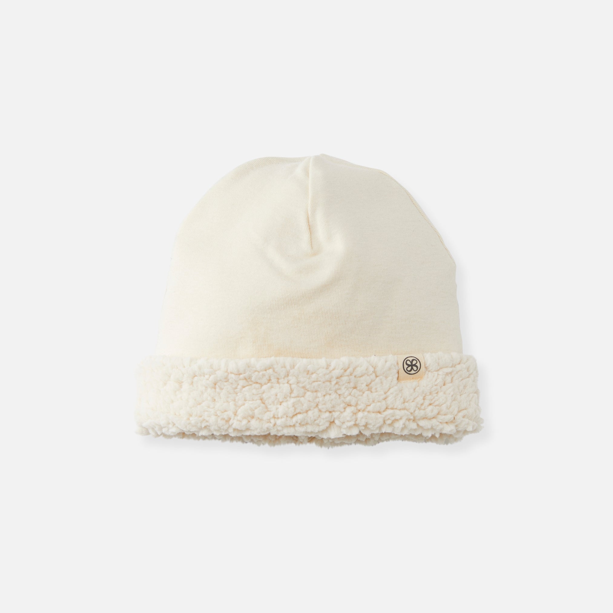 Omkeerbare Teddy Muts - Off-white en Teddy