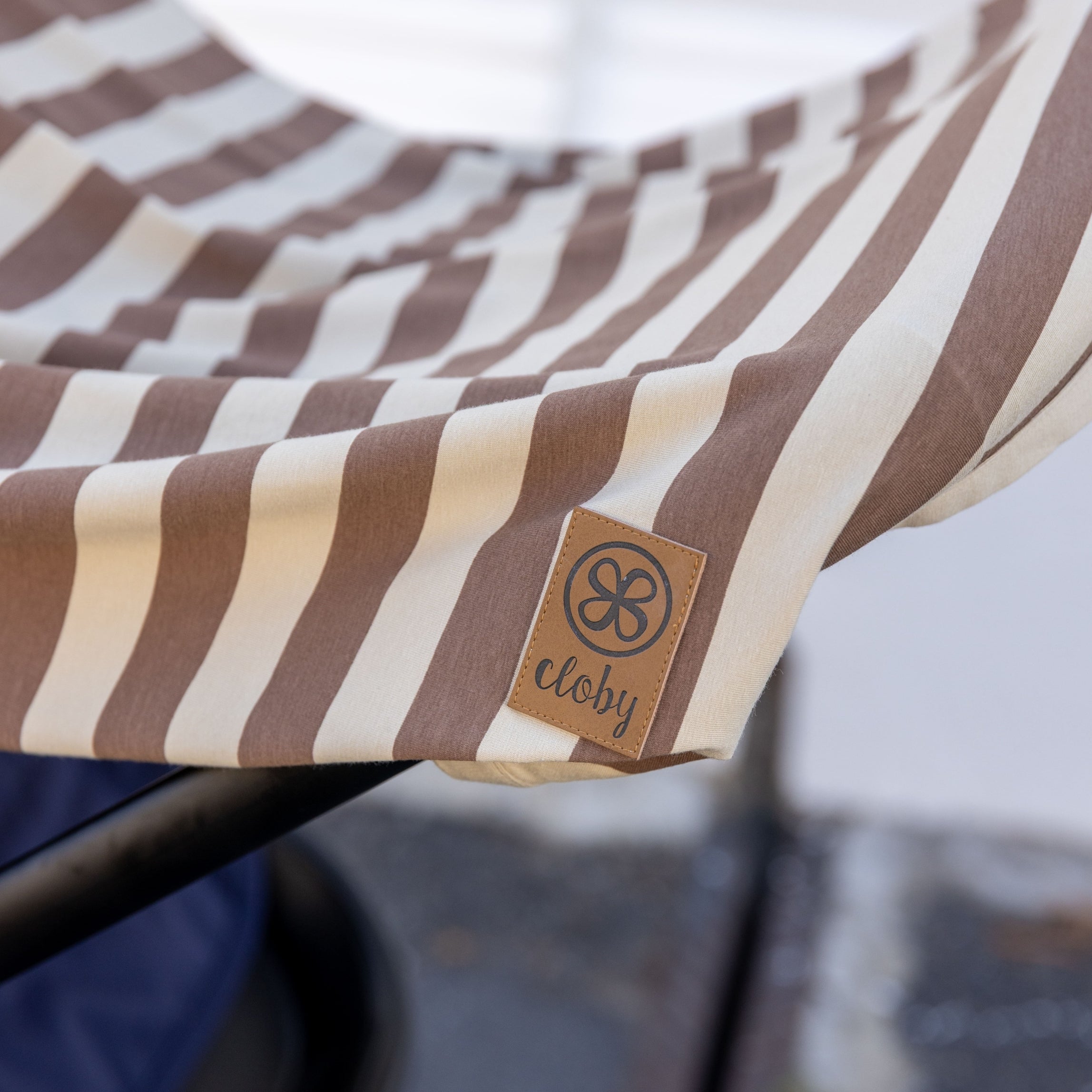 UV Blanket in Peanut/Sandy Stripe - UPF 50+