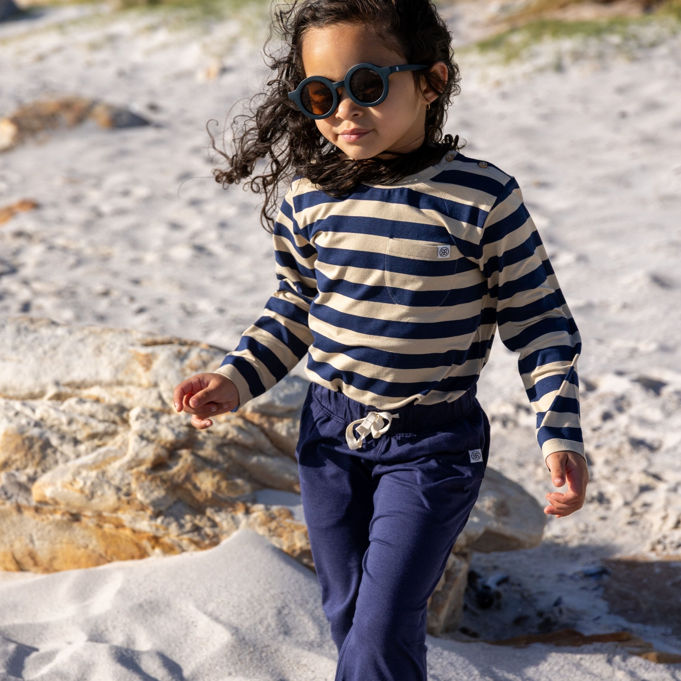 Jogger pants in Navy Blue UPF 50+